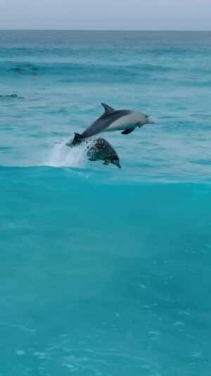 Jaimen Hudson Instagram - Low & slow dolphin flow 🐬✌🏻
.
Dolphins surfing, Esperance Western Australia
.
#dolphins #surfing #nature #ocean