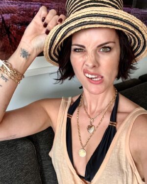 Jaimie Alexander Instagram - Do I make this hat look weird?🙃