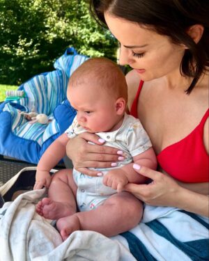 Jaimie Alexander Instagram - The BEST day spent poolside with @laurenrodriguezny and baby Wes 🥰🥰🥰🌽 #BFF #NY #Upstate