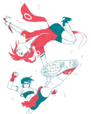 Jake Wyatt Instagram - Sakura v Sakura print idea that I never posted or printed