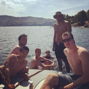 Jakob Pöltl Instagram - Good times at Canyon Ferry with the squad 😎