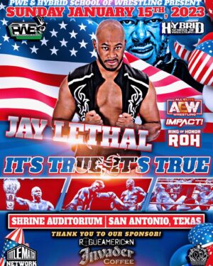 Jamar Shipman Instagram - Hey everyone! On January 14th and 15th I return to Texas!
- On Saturday the 14th for AAPW in Austin Texas. 
-on Sunday the 15th for PWE in San Antonio Texas.  If you are in the area please come out and support these companies!
