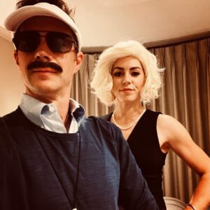 James D'Arcy Instagram - When in Richmond for Halloween, there’s really only one way to go…
#tedlasso #jasonsudekis @hannah_waddingham