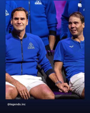 James D'Arcy Instagram - The end of an era. 
Roger 😭, Rafa 😭, me 😭
Finally we have something in common. Thank you @rogerfederer