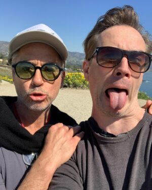 James D'Arcy Instagram - Blue Steel and an idiot. 

Because we’re worth it. 

@robertdowneyjr