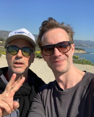 James D'Arcy Instagram - Blue Steel and an idiot. 

Because we’re worth it. 

@robertdowneyjr