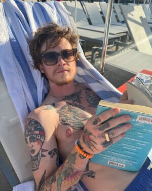 James Ford Instagram - I’m never going to a pool without a water slide ever again 😎