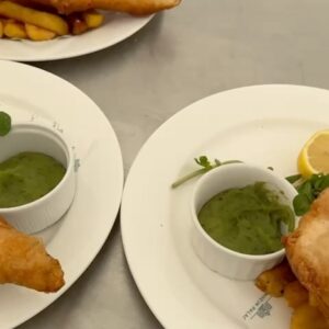 James Martin Instagram - 1,356 portions of fish and chips sold so far! Sunday to go at @thegamefair!