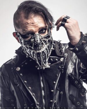James Mcahren Instagram - The devil and his had me down.
In love with the dark side I'd found.
Dabble in all the way down.
Up to my neck soon to drown.
📸: @beyondgorilla.
🧥: @rockwellmasks