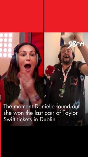 James Patrice Instagram - “We’ve been entering every competition, I’m so so happy” 🥹

An emotional end to 98FM’s Hide And Swift, our on-air treasure hunt to win the last pair of Taylor Swift tickets in Dublin 🎟️

HUGE congrats to Danielle and her daughter Laila off to see Taylor in the Aviva tonight, we hope you have a ball 🎵❤️