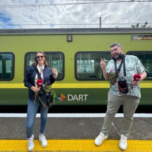 James Patrice Instagram - A day on the DART ✨🚝

In her whole life living in Dublin, Suzanne has never been on the Dart. What better day to rectify that than to do a show ON the Dart on its 40th birthday! 🎂 

Thanks to everyone at @irishrail @malahide_castle and @casinomodelrailwaymuseum for a fabulous day out ☀️

#dublinsgoodtimes