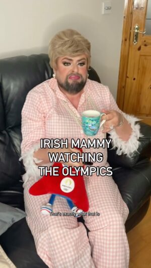 James Patrice Instagram - Sure Malahide Woman is an EXPERT gehrls 🥇😭

#IrishMammy #Olympics #TeamIreland #MalahideWoman