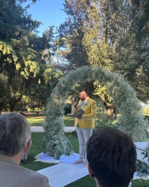 James Patrice Instagram - What an honour to be celebrant for the wedding of the year 🇮🇹😭 DOLLS @jenniferehy @haimsandwich