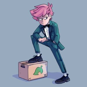 Jamie Hensley-Davies Instagram - The suit I would have worn to my friend's wedding last Monday... Had I not tested pos for COVID. ☠️
This virus sucks, go get vaxxed.
-
(Swipe for pics of me lookin' dapper, and also the pink hair version of this drawing)
-
I've been feeling really rough with the virus, but thanks to being double vaxxed, my lungs are doing fine. Just regular fever stuff and the classic lack of any taste or smell. Not fun. Do not recommend.
-
#nonbinary #wowrightmeow #dapper #artwork #illustration #andro #androgynous #androgynousfashion #characterart