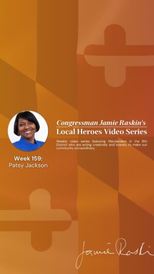 Jamie Raskin Instagram - This Memorial Day weekend, I’m thinking of Gold Star families: Americans with loved ones who died on active duty service. Thanks to #MD08 Local Hero Patsy Jackson, Navy Gold Star Program leader, our Gold Star families find community all year-round.