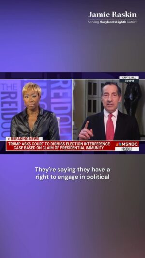 Jamie Raskin Instagram - Trump’s lawyer argued that as president he could order the assassination of rivals and face no prosecution unless he’s impeached and convicted. But of course he could just kill or threaten to kill Members of Congress who dare to impeach or convict him.

This is the GOP 2024.