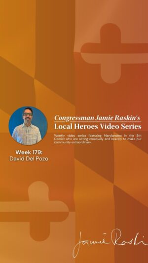 Jamie Raskin Instagram - Our community public health is strong and resilient thanks to local leaders like David Del Pozo of the MoCo Latino Health Initiative. Proud to salute him as our final Local Hero of #HispanicHeritageMonth.