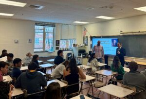 Jamie Raskin Instagram - Great fun to discuss law, the Constitution and Congress with young people in Coach Herbert's law class at Whitman High School! Happy to meet this great teacher and soccer coach and his awesome students.