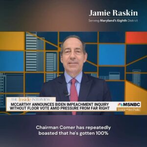 Jamie Raskin Instagram - Here’s how the House GOP impeachment inquiry is going so far:
They’ve gotten every document they’ve asked for and endless testimony. But none of the evidence has laid a glove on President Biden.
This impeachment is not based on facts but on right-wing politics.