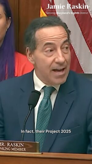 Jamie Raskin Instagram - We are again living through one of the hottest years in human history, but the GOP wants to ban government use of the words “climate change” rather than do anything to reverse it. At our @OversightDems hearing, we argued that we must stop Project 2025’s attack on the @epagov now.
