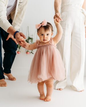 Janette Manrara Instagram - Happy 1st Birthday Lyra Rose 🌹 

Words cannot express how deep our love is for you. You are our world. We will be here for you always, every step of the way. Life is the biggest and most beautiful adventure. Here’s to many adventures around the sun together as a family. We love you little sunshine 🤍☀️
