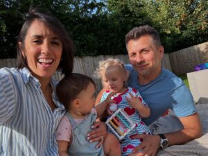 Janette Manrara Instagram - Had the cutest play date yesterday w/ a long time friend of mine you may recognise 🥰

(Lyra’s personalised romper: @boutiquebonitaglobal)