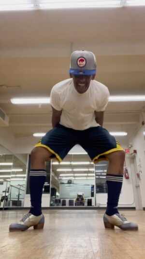 Jared Grimes Instagram - 🧢🧙🏾‍♂️
 but 3 wings on 1 foot = how many sounds? 🤖
#tapdance
#taptuesday 
#percussion
#footwork
#hattrick 
#buffalobills 
#buffalowings