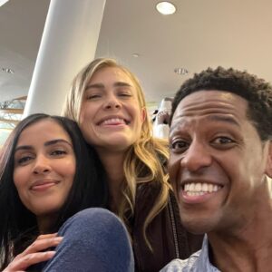 Jared Grimes Instagram - Nothing ever less than this energy with these two since day 1 😭🙌🏾😆🤪 @manifestonnetflix Season 4 part 2 out now! 💙✈️ #behindthescenes #manifestnetflix #manifesters #flight828 #manifestfinalseason