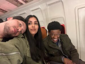 Jared Grimes Instagram - Montego Airways flow 🙌🏾💙✈️ #behindthescenes #manifestnetflix #manifestfinalseason #manifesters #flight828 #actorslife