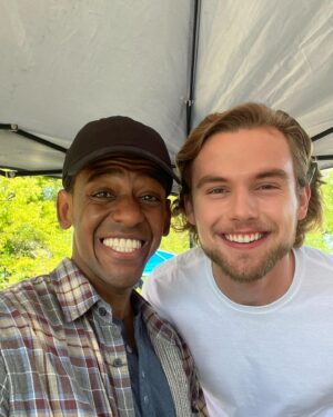 Jared Grimes Instagram - Found TJ on top of the mountain 🙌🏾🤪 @manifestonnetflix #behindthescenes #manifestnetflix #manifesters #manifestfinalseason