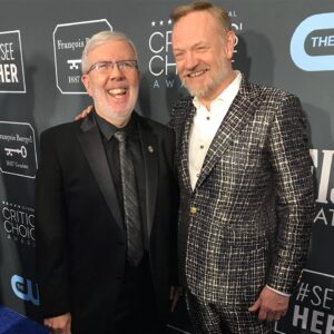 Jared Harris Instagram - When @leonardmaltin tells you he’s a fan of your work, you’re on the right track. Additionally, this is the only picture @allegrariggio took at the @criticschoice Awards. She said, “It’s LEONARD MALTIN. IS there a bigger legend here?! Nope.” And sheput her phone away. 😎#TeamHarris #CriticsChoiceAwards