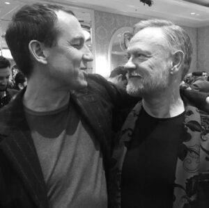 Jared Harris Instagram - Ran into my Brother at the @bafta tea celebrating the Golden Globes nominees! Congratulations to Tobias Menzies, and all the nominees from the Crown on Netflix! Pic by by lovely @allegrariggio ❤️ #TeamHarris #TheTerror #TheCrown #TobiasMenzies #JaredHarris #GoldenGlobes #BaftaTea