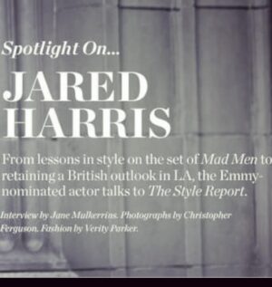 Jared Harris Instagram - My wife's Facebook memories dug this out of the vault of time, a shoot & story for @matches from ten years ago, interview by Jane Mulkerrins, photos by Christopher Ferguson, fashion by Verity Parker. The interview is no longer posted online, which makes me wonder how magazine/news/literary work posted/shared online will stand the test of time? The idea everyone works so hard just for their work to disappear from the record of online time seems a disservice to creatives. 

#FlashbackFriday
#FBF
#TeamHarris
#Memories