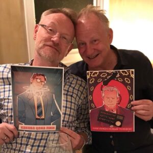 Jared Harris Instagram - We were finally able to get a set of @kamiupdog’s Chernobyl Charity Prints to Stellan, who absolutely was floored by their beauty & detail. They are 10 Illustrations inspired by @hbo’s hit series, & all proceeds (minus shipping cost) are donated to @chernobylchildren. Both @allegrariggio & I will post the link in our bios for a week, if you’d like to order your own! They are exquisite. We’re framing ours & making an accent wall in our NYC apartment 🥰 #TeamHarris #ChernobylHBO #SupportTheArts #SupportYourScene