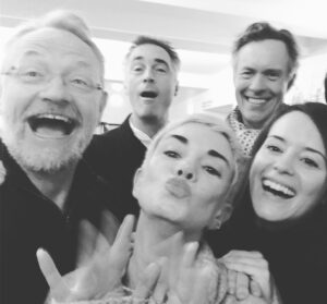 Jared Harris Instagram - I am royally terrible at taking selfies. 🤷🏼‍♂️ Had a great time catching up with the Windsors & Mountbattens for the @rednoseday charity tea. #TeamHarris #TheCrown #Netflix #Family #ClaireFoy #MattSmith #AlexJennings #GregWise #VictoriaHamilton #RedNoseDay