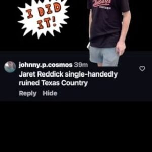 Jaret Reddick Instagram - My list of musical accomplishments is growing!!! Stay tuned for the t-shirt!!! It’s coming! #texascountry