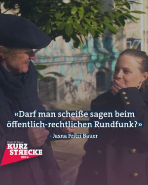 Jasna Fritzi Bauer Instagram - Wir finden das geht klar @jasnafritzibauer 😉  Die äußerst unterhaltsame Folge #kurzstrecke mit @pierre_m_krause und @jasnafritzibauer findet ihr in der @ardmediathek 🍿🎥   #swr #vomswr #südwesten #kurzstrecke #pierremkrause #jasnafritzibauer #witzig #scheiße #öffentlichrechtlicherrundfunk #fernsehen #ard #fluchen