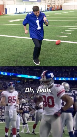 Jason Biggs Instagram - Jason Biggs hits the salsa 🕺

Link in bio to watch The Eli Manning Show!