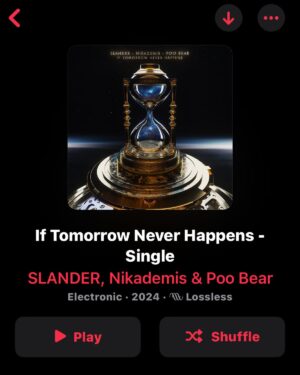 Jason Boyd Instagram - “If tomorrow never Happens” out on all platforms!!! HBD @slanderofficial @nikademismusic @n_y_z_8
