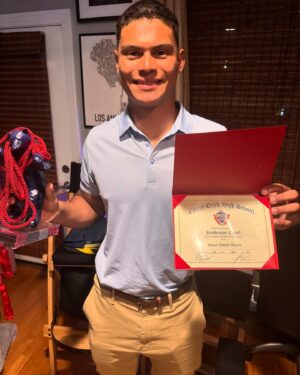 Jason Cabell Instagram - Congratulations Hendo on being the Honor Athlete for 2023/2024. What a great way to end your high school career. Thank you Coach Luhring for all the support and the amazing speech. @cherrycreekfootball @official_cherrycreek_wrestling