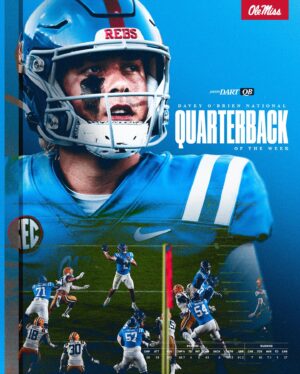 Jaxson Dart Instagram - Davey O’Brien National QB of the Week 🎯

#HottyToddy