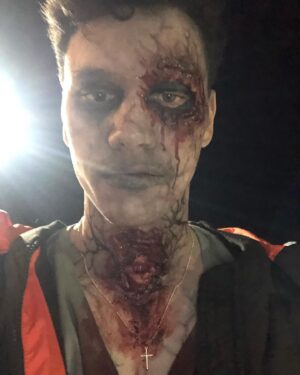 Jayden Daniels Instagram - The prosthetics team on this film - 😮‍💨 @evildead #evildeadrise