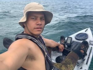 Jayden Daniels Instagram - Give a man a fish, feed him for a day. Teach a man to fish, he’ll spend 4 hours in choppy water in a shit kayak and only bring home enough fish to feed himself while his kids sit on the couch staring at him like the disappointment he is….. anyways. Mean day #hugekingi