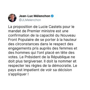 Jean-Luc Mélenchon Instagram - #NouveauFrontPopulaire