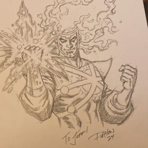 Jeff Lemire Instagram - Just got this commission of a childhood hero by one of my childhood heroes @chuckpattonart