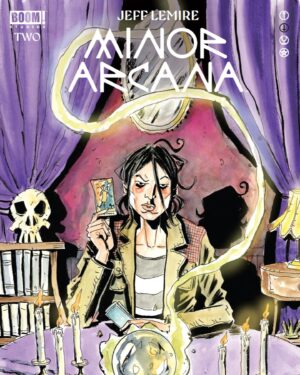 Jeff Lemire Instagram - First look at the new cover for MINOR ARCANA #2 and a new teaser ad!