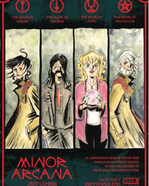 Jeff Lemire Instagram - First look at the new cover for MINOR ARCANA #2 and a new teaser ad!