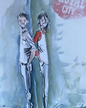 Jeff Lemire Instagram - Some new ROYAL CITY developmental material from my sketchbook…