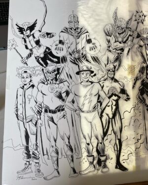 Jeff Lemire Instagram - Some process pics of my JSA inks.