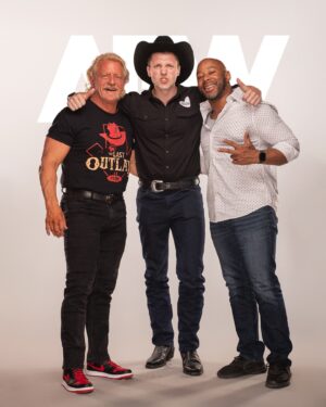 Jeffrey Jarrett Instagram - Backstage with some amazing people for the #owencup 

@aew